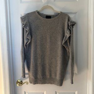 Cashmere Ruffle Sleeve Sweater